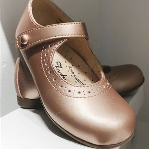 Rose gold girls dressy shoes